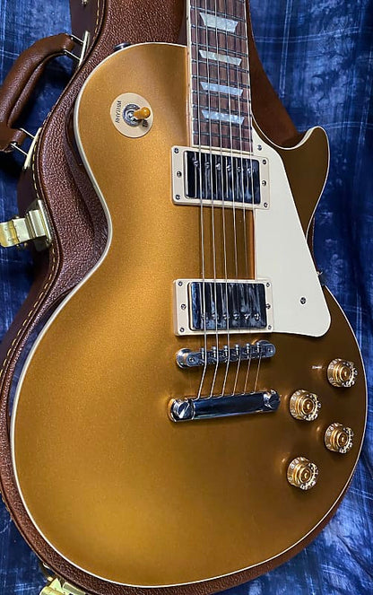 NEW ! 2024 Gibson Les Paul 50's Standard Bizarre Guitar 50th Anniversary Limited Edition All Gold Top, Back & Neck - Upgraded 57 Classic Pick-Ups - Speed Knobs - Titanium Saddles - Authorized Dealer - G03795 - 9.8 lbs