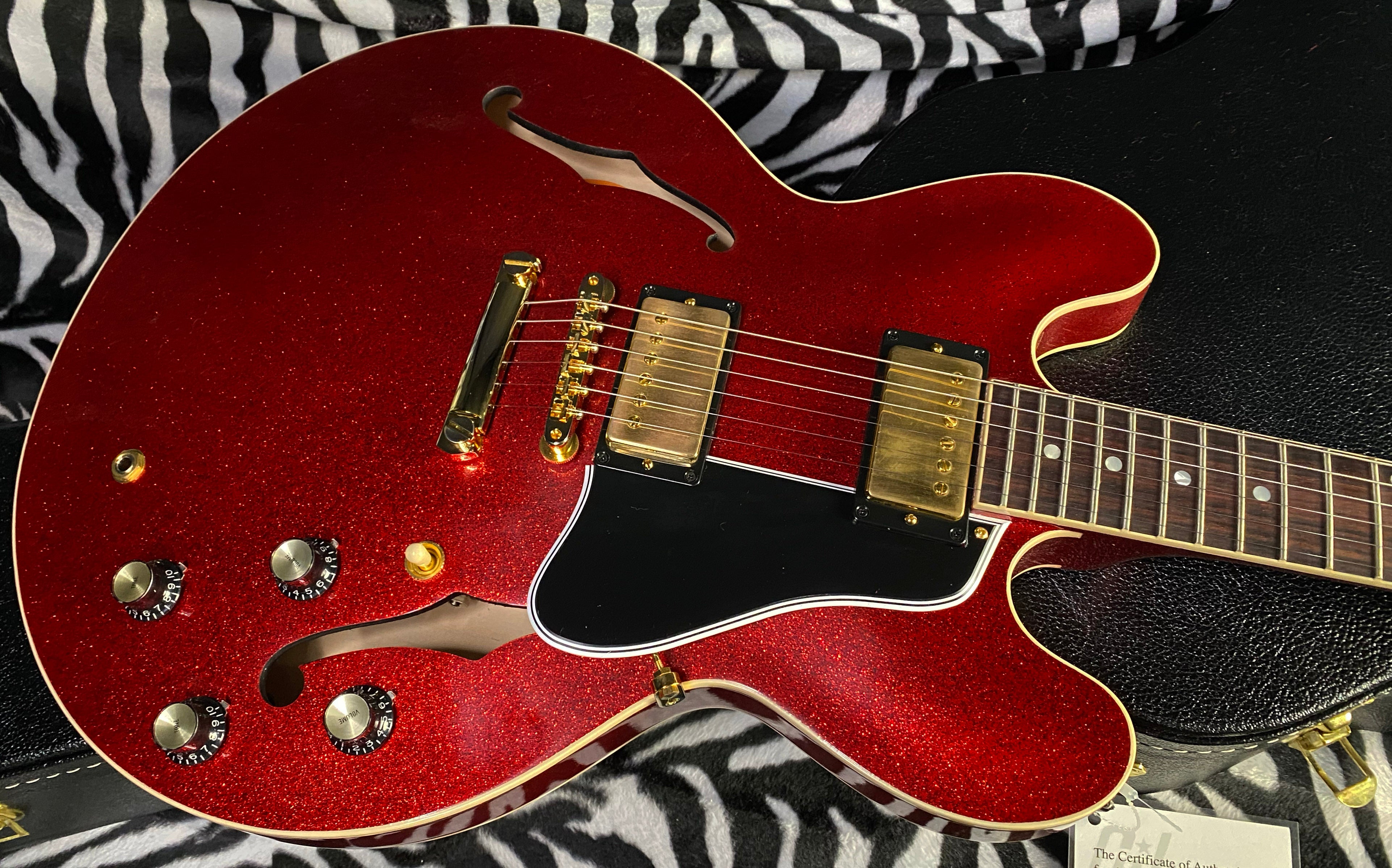 NEW! 2024 Gibson Custom Shop 1961 ES-335 Reissue - Red Sparkle VOS Finish - Custom Order Made 2 Measure - Limited Edition! - Authorized Dealer - 8lbs - In-Stock G02737