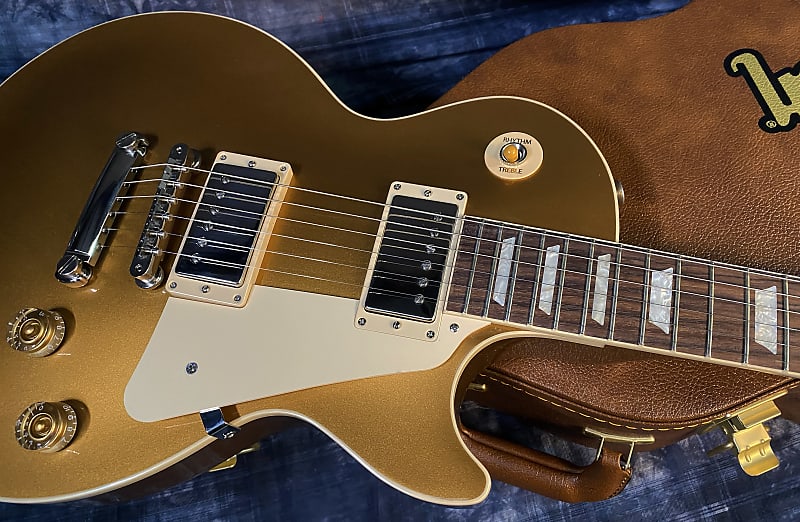 NEW ! 2024 Gibson Les Paul 50's Standard Bizarre Guitar 50th Anniversary Limited Edition All Gold Top, Back & Neck - Upgraded 57 Classic Pick-Ups - Speed Knobs - Titanium Saddles - Authorized Dealer - G03761 - 9.25 lbs