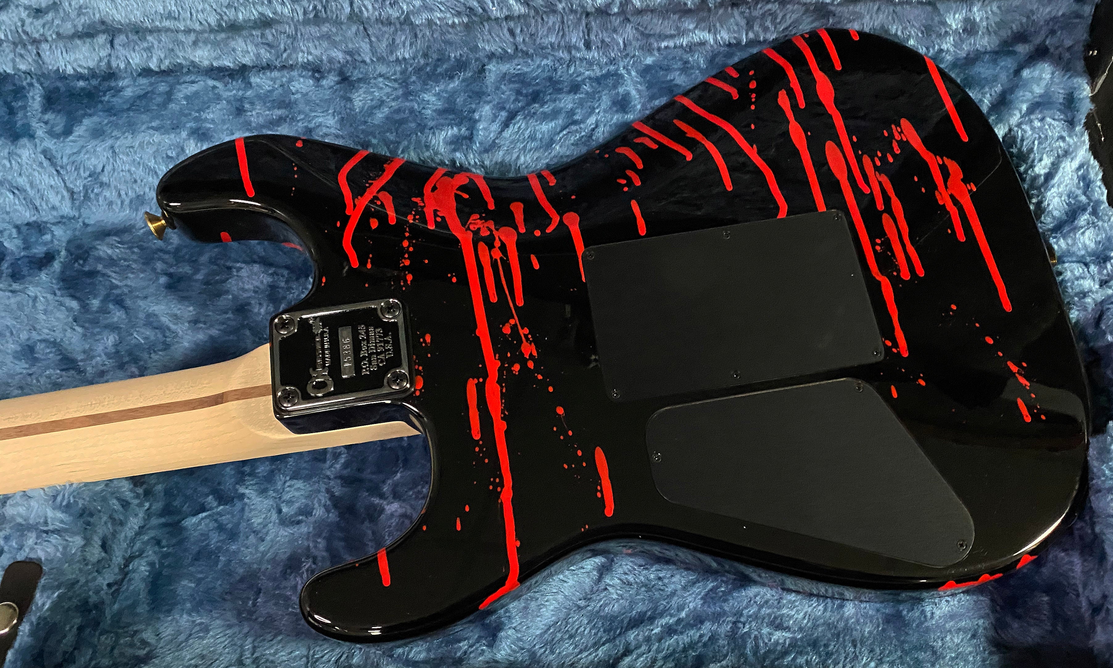 2023 Charvel Warren DeMartini USA Signature Blood and Skulls Graphic Authorized Dealer! 7.6 lbs - RATT N ROLL! SAVE!