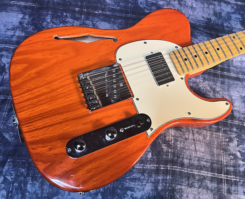 G&L ASAT Classic Bluesboy Semi-Hollow Body - Clear Orange