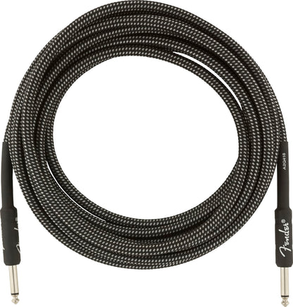 NEW ! Fender Professional Series Instrument Cable, 15', Gray Tweed - Authorized Dealer - Lifetime Warranty