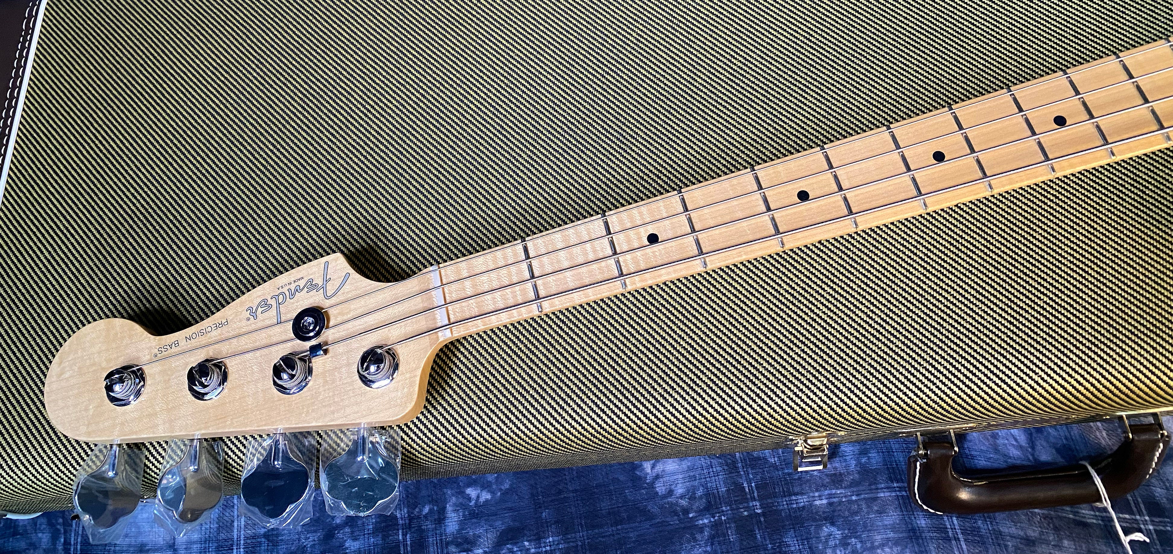 MINTY! 2012 Fender American Select Precision Bass - Flamed Maple Top - From our Vintage Vault - 8.4lbs - Serial #US12182168