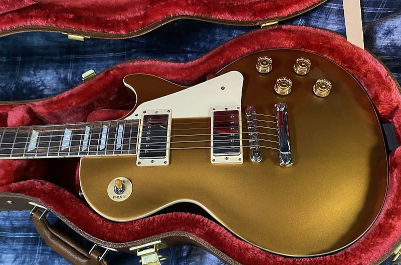 NEW ! 2024 Gibson Les Paul 50's Standard Bizarre Guitar 50th Anniversary Limited Edition All Gold Top, Back & Neck - Upgraded 57 Classic Pick-Ups - Speed Knobs - Titanium Saddles - Authorized Dealer - G03809 - Only 9.25 lbs!