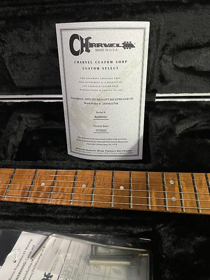 2023 Charvel USA Select DK24 HSS 2PT CM QM Caramelized Maple - Authorized Dealer - OPEN BOX - SAVE! Only 7.3lbs - Serial # UC210130 - G03266