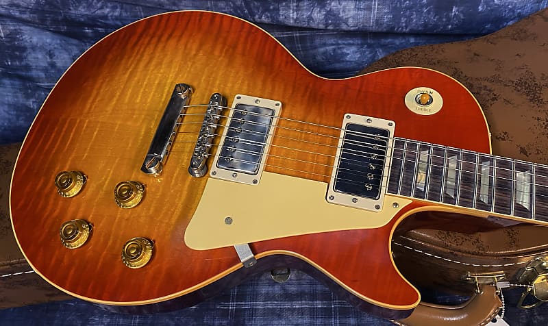 NEW! 2024 Gibson Custom Shop 1959 Les Paul Standard VOS - Sunrise Teaburst - Hand-Picked Top - Dealer Select - 9 lbs - Authorized Dealer - G03851