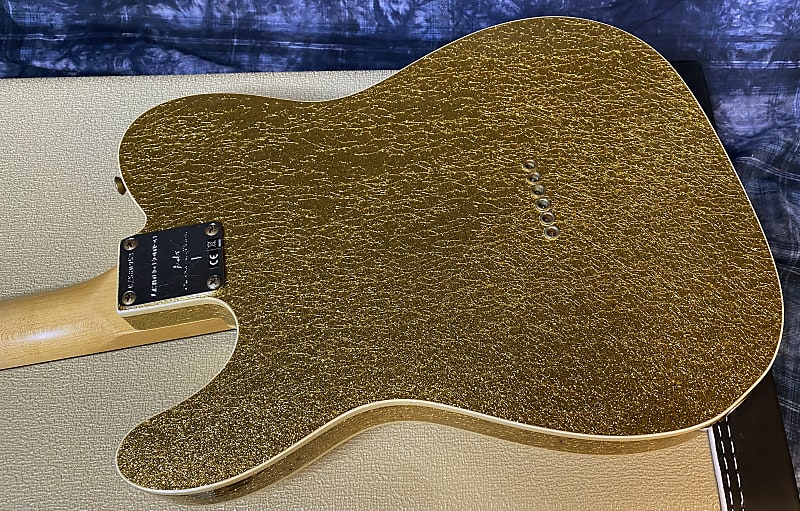 NEW ! 2024 Fender Custom Shop Limited Edition '60s Custom Telecaster Thinline Relic - Gold Sparkle - Authorized Dealer - Handwound Pick-Ups - Matching Peg Head - Only 6.25 lbs! RARE! G03919