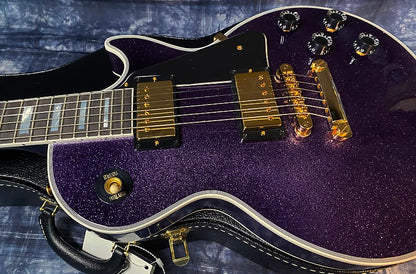 NEW! 2024 Gibson Dealer Select Custom Shop Les Paul Custom Purple Sparkle - Authorized Dealer - 10.5 lbs of TONE! G03947