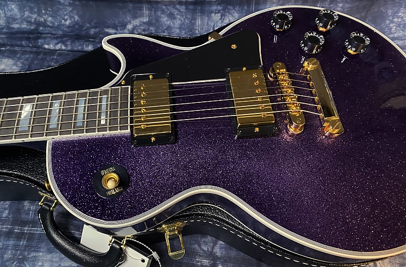 NEW! 2024 Gibson Dealer Select Custom Shop Les Paul Custom Purple Sparkle - Authorized Dealer - 10.5 lbs of TONE! G03947