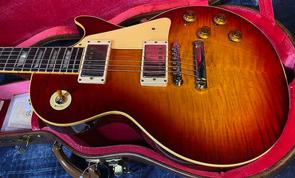 NEW ! 2024 Gibson Custom Shop 1959 Les Paul Factory Burst - Authorized Dealer - Hand Picked Monster Flame / Quilt Top ! WOW - VOS - 8.7 lbs - G03719