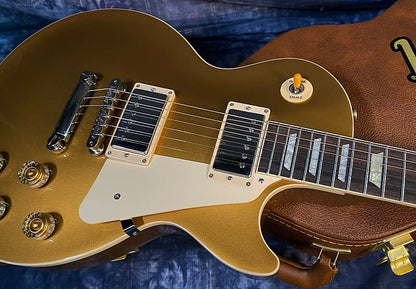 NEW ! 2024 Gibson Les Paul 50's Standard Bizarre Guitar 50th Anniversary Limited Edition All Gold Top, Back & Neck - Upgraded 57 Classic Pick-Ups - Speed Knobs - Titanium Saddles - Authorized Dealer - G03811 - 9.4 lbs