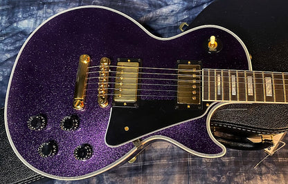 NEW! 2024 Gibson Dealer Select Custom Shop Les Paul Custom Purple Sparkle - Authorized Dealer - 10.9lbs of TONE! G03942