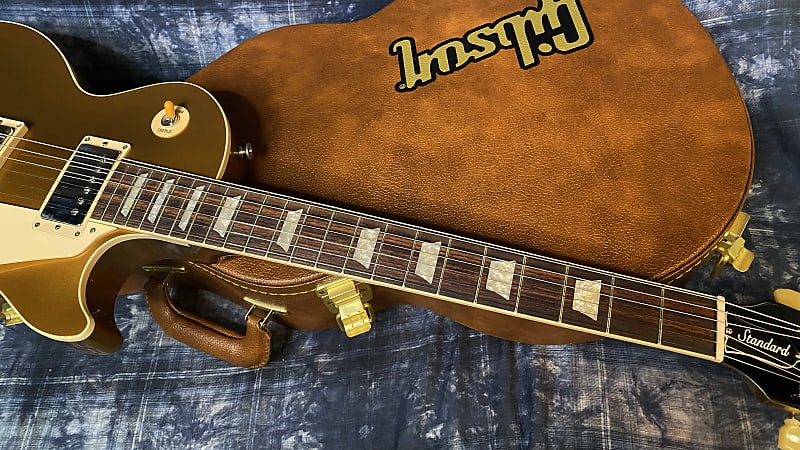 NEW ! 2024 Gibson Les Paul 50's Standard Bizarre Guitar 50th Anniversary Limited Edition All Gold Top, Back & Neck - Upgraded 57 Classic Pick-Ups - Speed Knobs - Titanium Saddles - Authorized Dealer - G03789 - 10.5 lbs