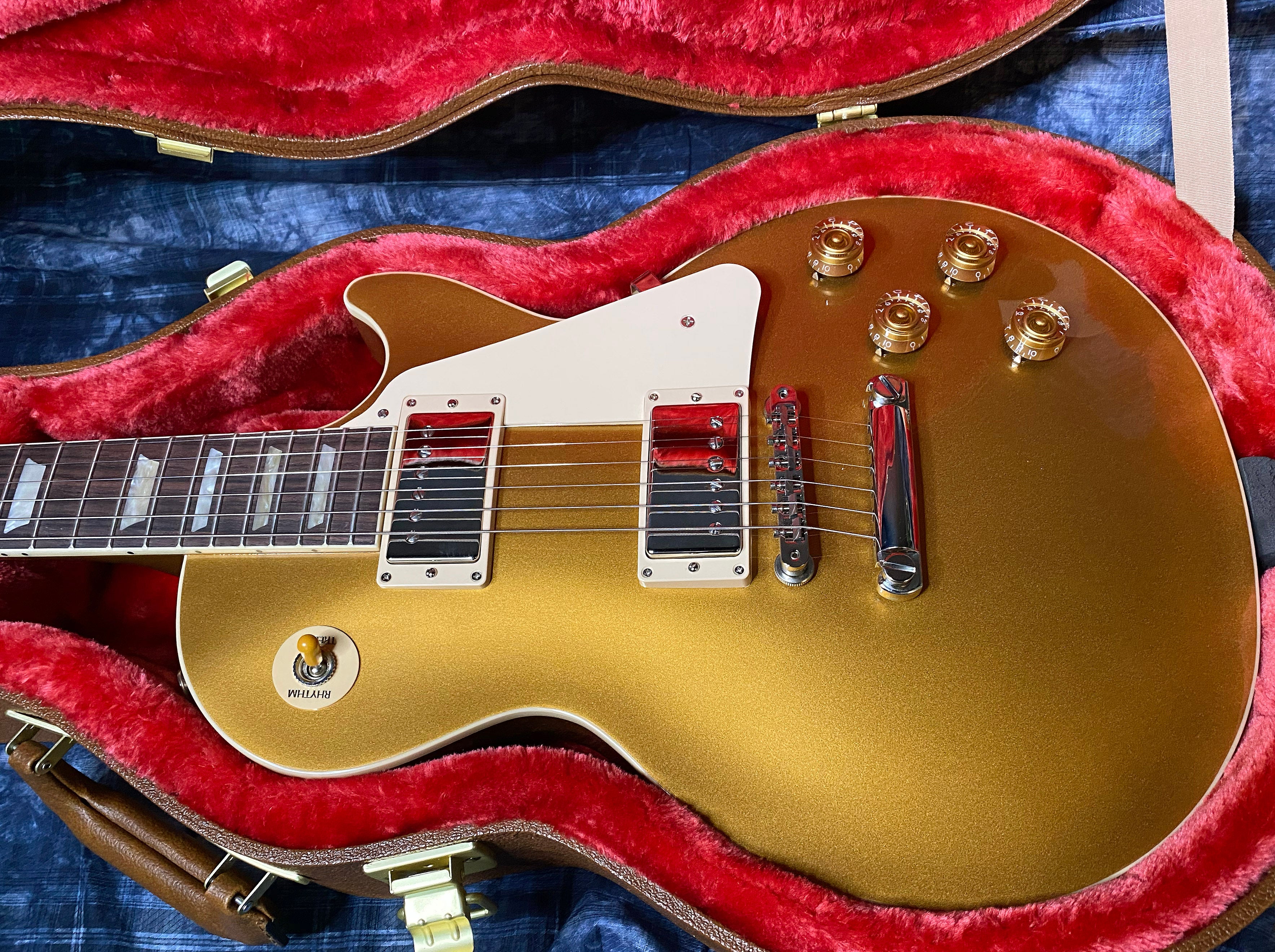 NEW ! 2024 Gibson Les Paul 50's Standard Bizarre Guitar 50th Anniversary Limited Edition All Gold Top, Back & Neck - Upgraded 57 Classic Pick-Ups - Speed Knobs - Titanium Saddles - Authorized Dealer - G03497 - Only 9.2 lbs