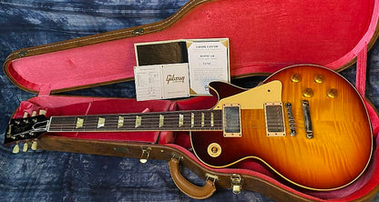 2024 Gibson Custom 1959 Les Paul Standard Reissue Electric Guitar - Murphy Lab Ultra Light Aged Factory Burst - Killer Flame - Authorized Dealer - 8.6lbs