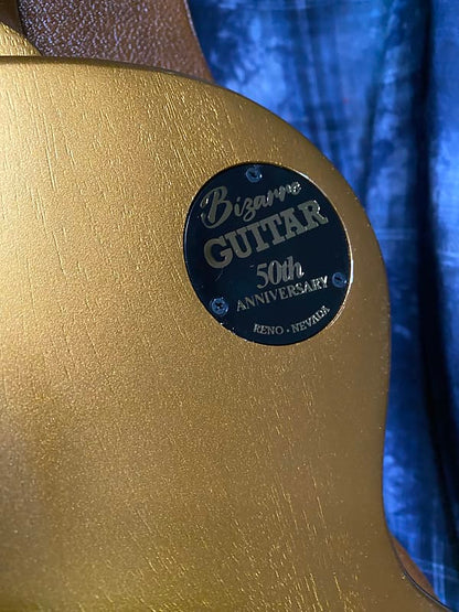 NEW ! 2024 Gibson Les Paul 50's Standard Bizarre Guitar 50th Anniversary Limited Edition All Gold Top, Back & Neck - Upgraded 57 Classic Pick-Ups - Speed Knobs - Titanium Saddles - Authorized Dealer - G03805 - Only 8.8 lbs!