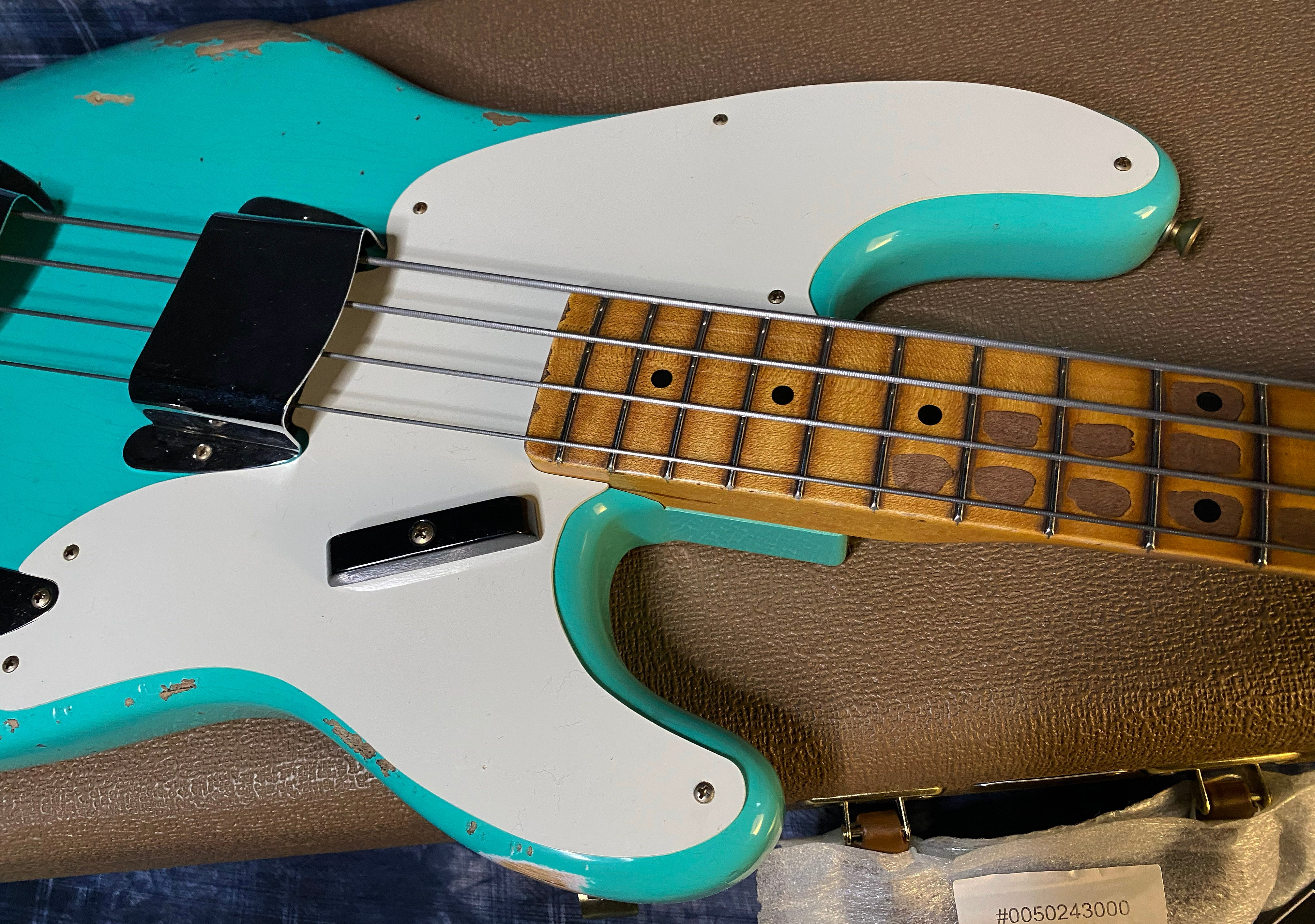 NEW!! 2024 Fender Custom Shop '55 Precision Bass Relic - Seafoam Green - 8.5 lbs Authorized Dealer! G03255