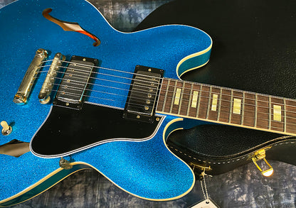 NEW! 2024 Gibson Custom Shop 1964 ES-335 VOS Reissue - Blue Sparkle - Authorized Dealer - 8.4 lbs - G03890