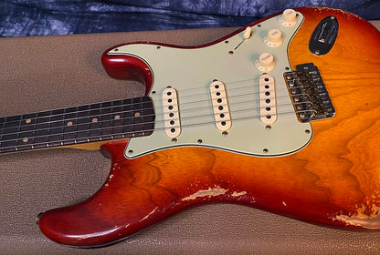 NEW ! 2024 Fender Custom Shop '62 Reissue Stratocaster Heavy Relic Limited Edition - Aged Cherry Sunburst - Authorized Dealer - 7.5lbs - G03937