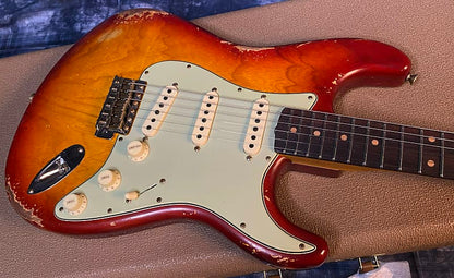 NEW ! 2024 Fender Custom Shop '62 Reissue Stratocaster Heavy Relic Limited Edition - Aged Cherry Sunburst - Authorized Dealer - 7.5lbs - G03937