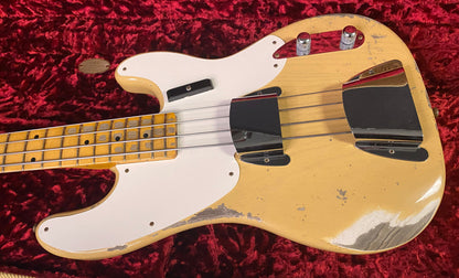 2022 Fender Custom Shop '55 Precision Bass Relic NoCaster Blonde Authorized Dealer Only 8.5lbs