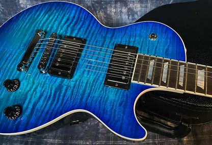 NEW ! 2024 Gibson Les Paul Modern Figured - Cobalt Burst - Beautiful Curly Flame Top! Authorized Dealer - 9 lbs - G03774