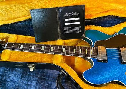 NEW! 2024 Gibson Custom Shop 1964 ES-335 VOS Reissue - Blue Sparkle - Authorized Dealer - 8.2 lbs - G03889