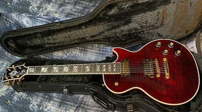 NEW ! 2024 Gibson Les Paul Supreme - Killer Tight Curly Flame Top! Wine Red - Authorized Dealer - Only 8.2lbs - G03792