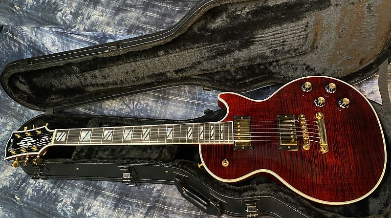 NEW ! 2024 Gibson Les Paul Supreme - Killer Tight Curly Flame Top! Wine Red - Authorized Dealer - Only 8.2lbs - G03792