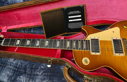 NEW! 2024 Gibson Custom Shop 1959 Les Paul - Golden Poppy - Authorized Dealer - Hand Picked Curly Flame Top VOS - 8.7 lbs - G04152