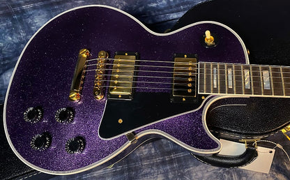 NEW! 2024 Gibson Dealer Select Custom Shop Les Paul Custom Purple Sparkle - Authorized Dealer - 10.5 lbs of TONE! G03947