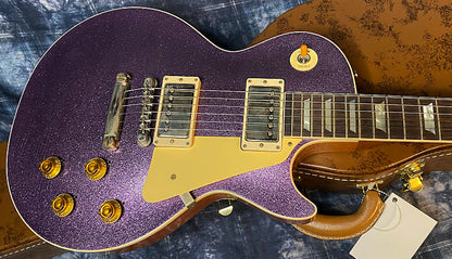 NEW! 2024 Gibson Custom Shop Dealer Select Murphy Lab '57 Les Paul - Purple Sparkle Ultra Light Aged - Authorized Dealer - 8.7 lbs - G04206