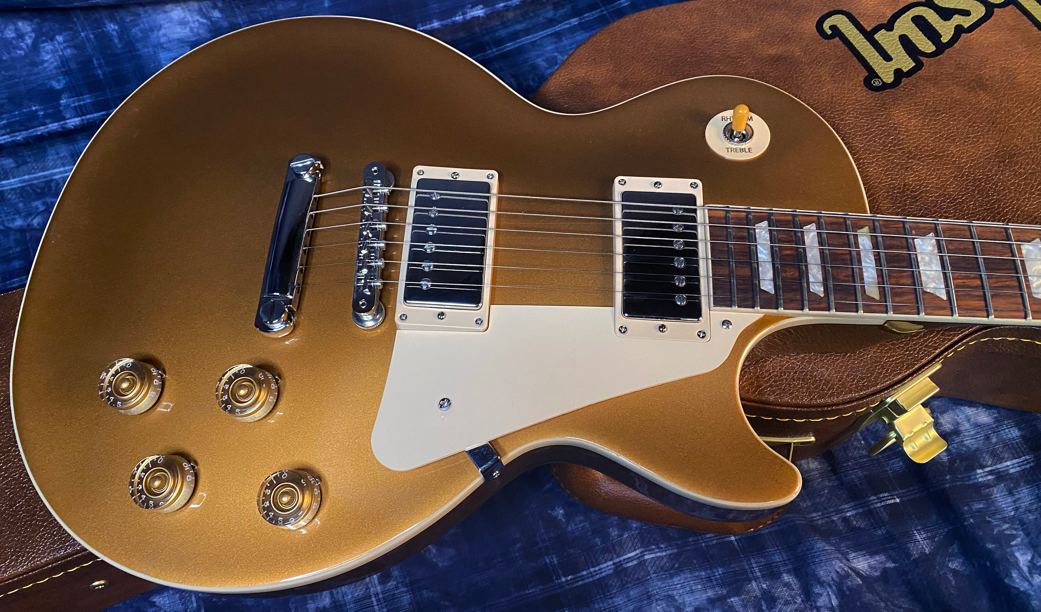 NEW ! 2024 Gibson Les Paul 50's Standard Bizarre Guitar 50th Anniversary Limited Edition All Gold Top, Back & Neck - Upgraded 57 Classic Pick-Ups - Speed Knobs - Titanium Saddles - Authorized Dealer - G03500 - 9.7 lbs