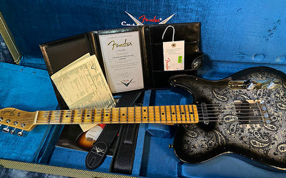 NEW! 2024 Fender Custom Shop '68 Reissue Telecaster Relic Limited Edition - Black Paisley - Authorized Dealer - 7.5 lbs - G04097