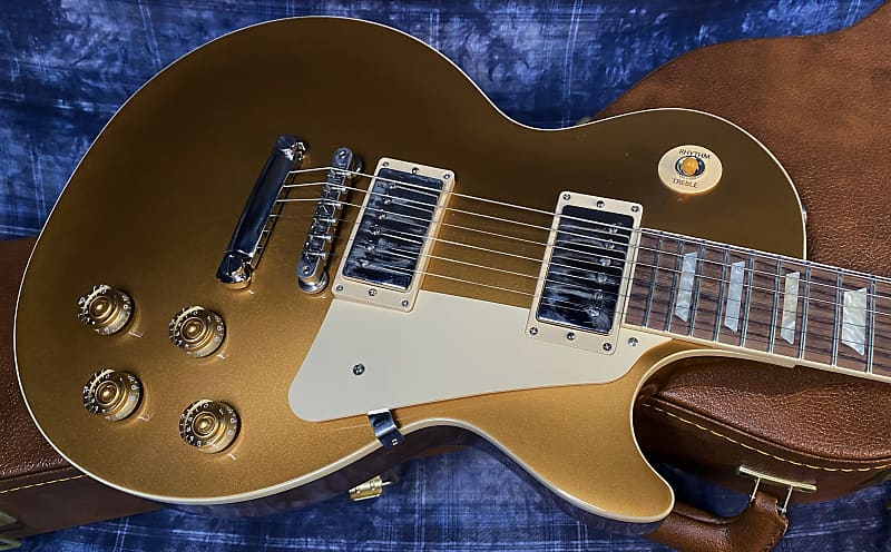 NEW ! 2024 Gibson Les Paul 50's Standard Bizarre Guitar 50th Anniversary Limited Edition All Gold Top, Back & Neck - Upgraded 57 Classic Pick-Ups - Speed Knobs - Titanium Saddles - Authorized Dealer - G03795 - 9.8 lbs