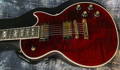 NEW ! 2024 Gibson Les Paul Supreme - Killer Tight Flame Top! Wine Red - Authorized Dealer - Only 8.1 lbs - G04003