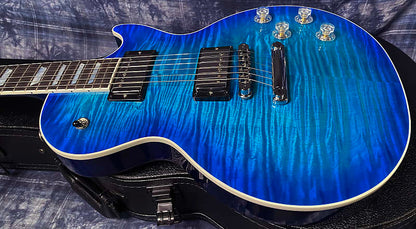 NEW ! 2024 Gibson Les Paul Modern Figured - Cobalt Burst - Beautiful Curly Flame Top! Authorized Dealer - Only 8.3 lbs - G03821