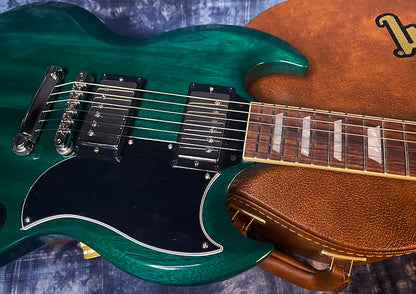 NEW! 2024 Gibson SG Standard '61 Stoptail - Translucent Teal - 6.9 lbs - Authorized Dealer - G04171