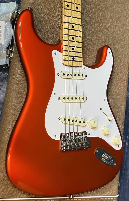 NEW ! 2024 Fender Custom Shop 1957 Stratocaster - Super Thin Lacquer Candy Tangerine TCP Finish - Poblano Pick Ups - Authorized Dealer - NOS - 7.8lbs - G03920