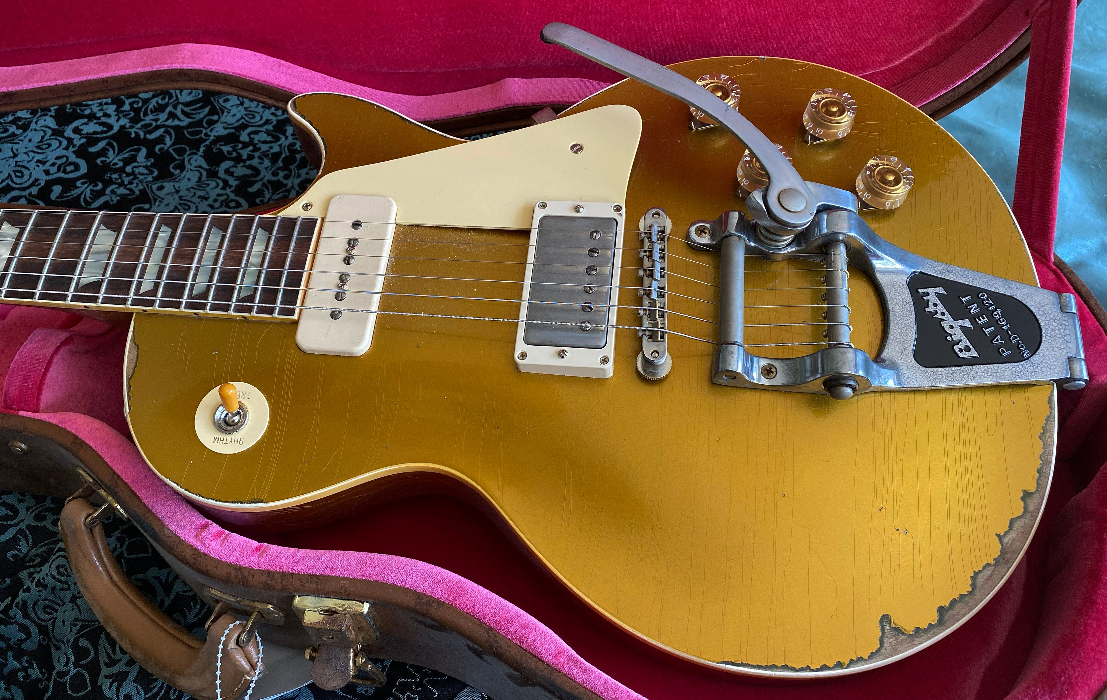 NEW OLD STOCK 2022 Gibson Custom Shop Sergio Vallín 1955 Les Paul MANA Goldtop - Ultra Rare! 9.2lbs - Authorized Dealer