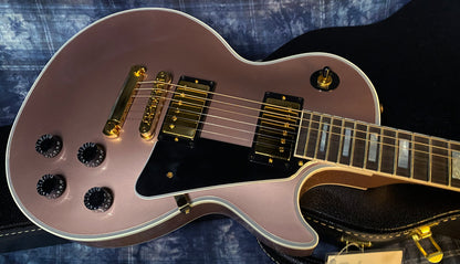 BRAND NEW! 2024 Gibson Dealer Select Custom Shop Les Paul Custom - Rose Gold Authorized Dealer - 10 lbs - G03323