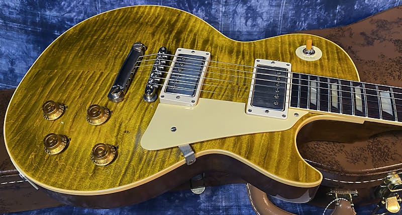 NEW ! 2024 Gibson Custom Shop Dealer Select '59 Les Paul Standard Reissue - Yellow Tiger - Monster Hand Picked Top - 8.8lbs - Authorized Dealer - G03721