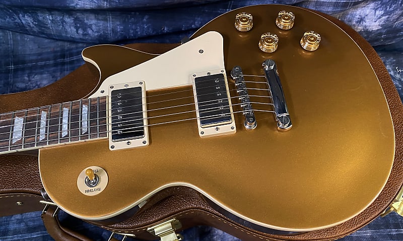 NEW ! 2024 Gibson Les Paul 50's Standard Bizarre Guitar 50th Anniversary Limited Edition All Gold Top, Back & Neck - Upgraded 57 Classic Pick-Ups - Speed Knobs - Titanium Saddles - Authorized Dealer - G03809 - Only 9.25 lbs!