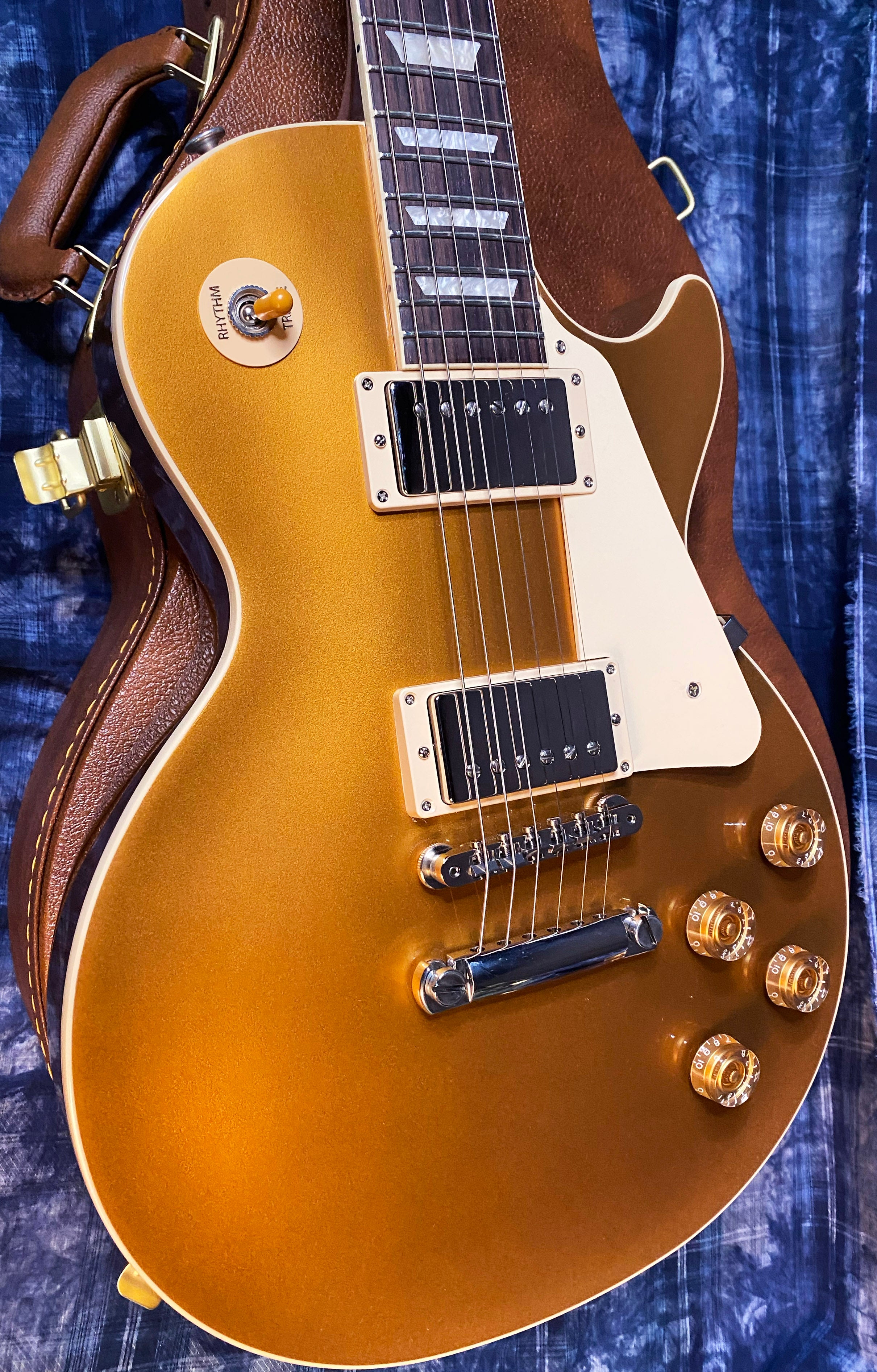 NEW ! 2024 Gibson Les Paul 50's Standard Bizarre Guitar 50th Anniversary Limited Edition All Gold Top, Back & Neck - Upgraded 57 Classic Pick-Ups - Speed Knobs - Titanium Saddles - Authorized Dealer - G03499 - 9.9 lbs