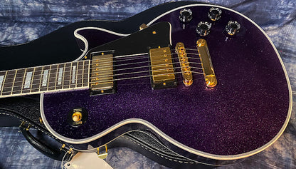 NEW! 2024 Gibson Dealer Select Custom Shop Les Paul Custom Purple Sparkle - Authorized Dealer - 10.9lbs of TONE! G03942