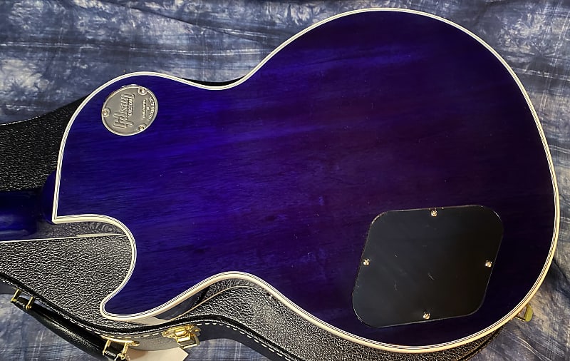 NEW! 2024 Gibson Custom Shop Les Paul Custom - Dealer Select - Authorized Dealer - Translucent Blue Monster Flame Top - Super RARE! Only 9.5 lbs - G03956