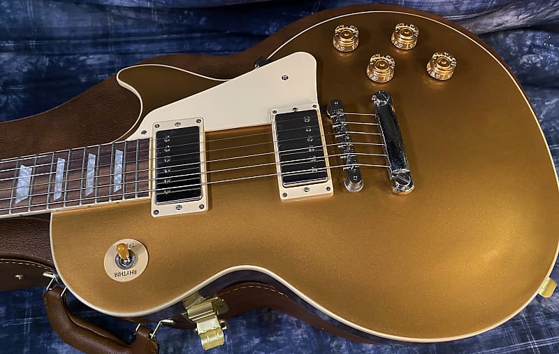 NEW ! 2024 Gibson Les Paul 50's Standard Bizarre Guitar 50th Anniversary Limited Edition All Gold Top, Back & Neck - Upgraded 57 Classic Pick-Ups - Speed Knobs - Titanium Saddles - Authorized Dealer - G03812 - 9.5 lbs