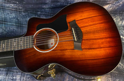 NEW ! 2024 Taylor 264ce-K DLX Grand Auditorium 12-string Acoustic-Electric Guitar - Shaded Edge Burst - Authorized Dealer - 5.1lbs - G03736