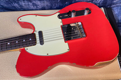 NEW ! 2024 Fender Custom Shop Limited Edition '64 Telecaster Relic Electric Guitar - Fiesta Red - Authorized Dealer - 7.4 lbs - G03537