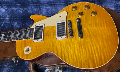 NEW! 2024 Gibson Custom Shop 1959 Les Paul - Dirty Lemon - Authorized Dealer - Hand Picked Curly Flame Top VOS - 8.7 lbs - G04139